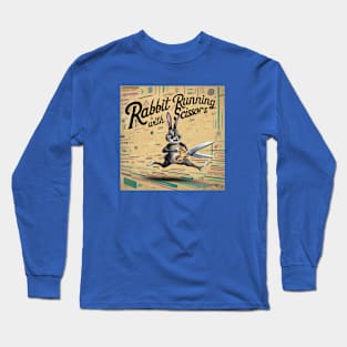 Rabbit Running with Scissors Long Sleeve T-Shirt